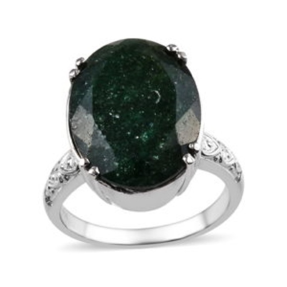 Green Aventurine Cocktail Ring